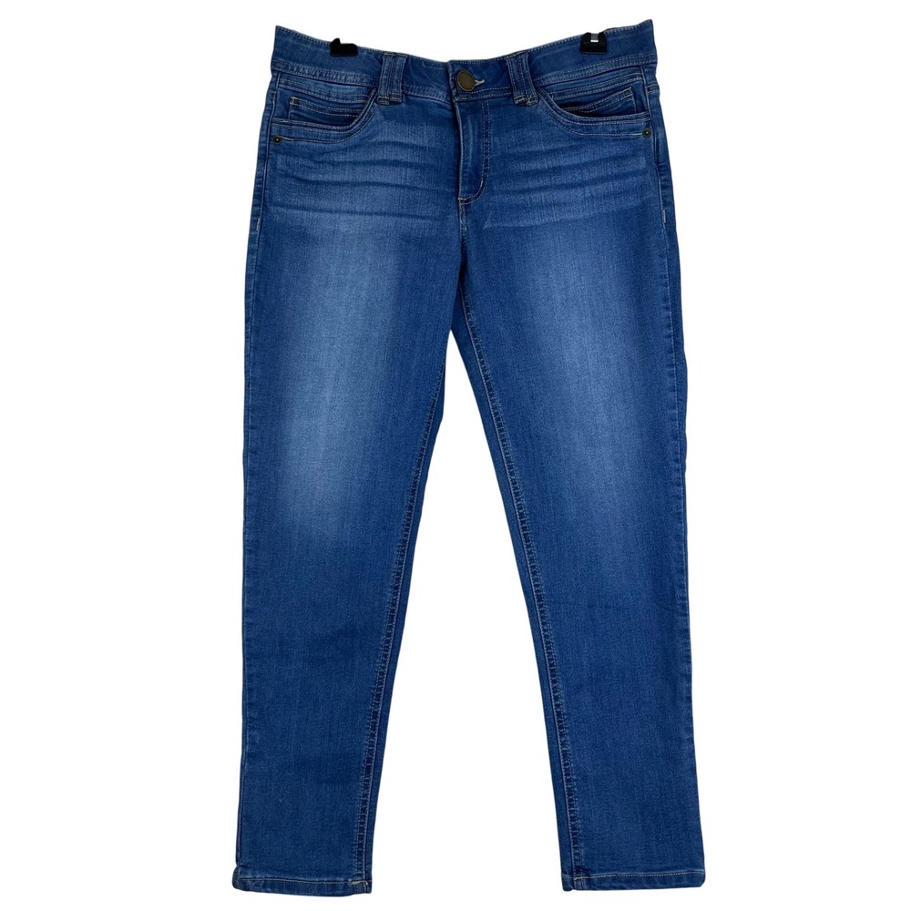 Democracy Ab Technology Skinny Jeans Womens 10 Blue Medium Wash Stretch Denim